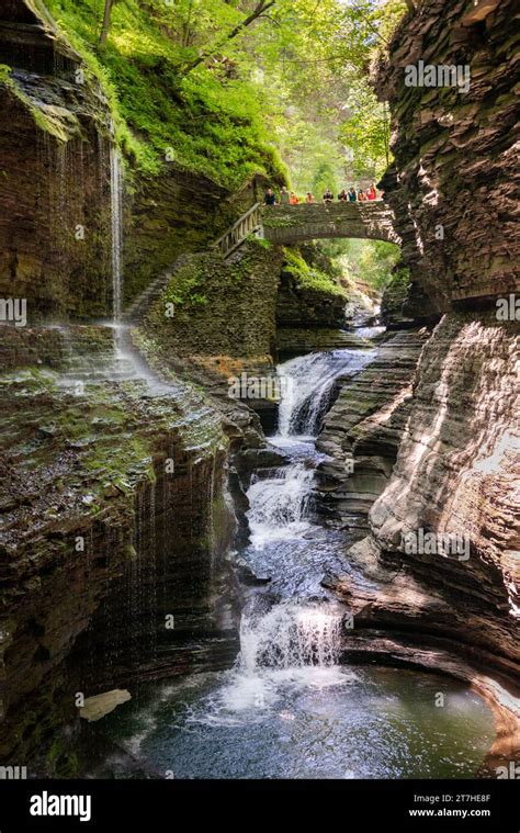 Watkins Glen State Park In The Finger Lakes Region Of New York State