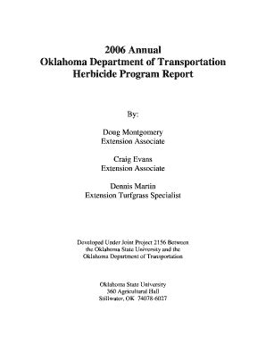 Fillable Online Okladot State Ok Annual Oklahoma Department Of