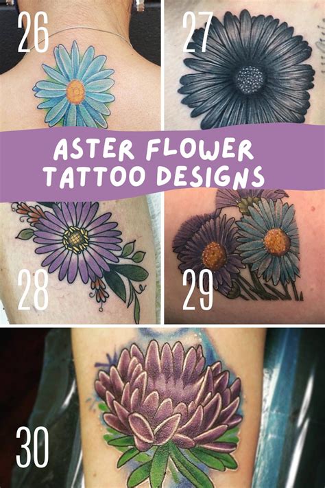 37 Bold Aster Flower Tattoo Designs Ideas Artofit