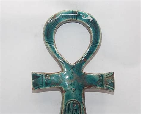 Rare Ancienne Egyptienne Antique Cle Ankh De Vie Avec Autre Symbole De