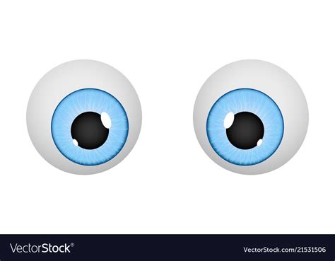 Eyes cartoon eyeballs Royalty Free Vector Image