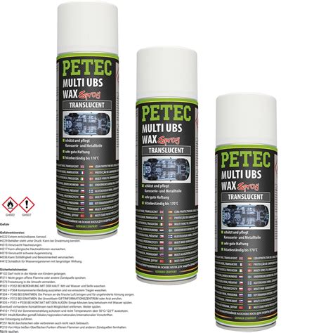 X Petec Multi Ubs Wax Translucent Ml Autoteile Werkzeuge De