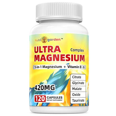 Magnesium Complex Supplement Mg Maximized Absorption Chelated