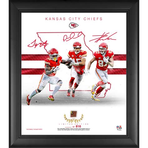 Kansas City Chiefs Framed 15" x 17" Franchise Foundations Collage with ...