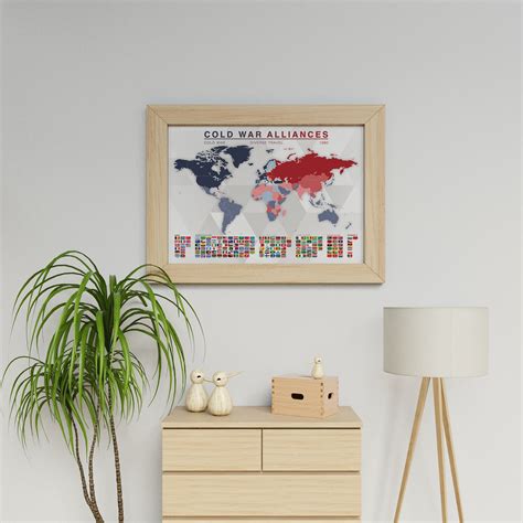 Cold War Alliances - World (1980) Map Print/sticker - Etsy
