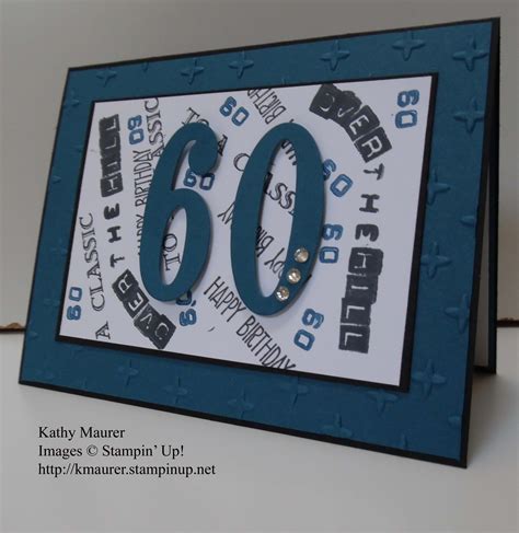 Masculine Birthday Card Featuring Stampin Up S Large Numbers