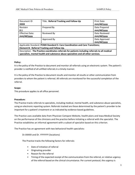 Medical Clinic Policy And Procedure Manual Template Mcn S Policy Library Contains 18000 Policy