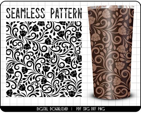 Tooled Leather Svg Tooled Leather Png Floral Pattern Svg Western