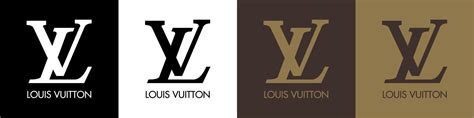 Louis Vuitton Logo Louis Vuitton Icon With Typeface On White Black Brown And Cream