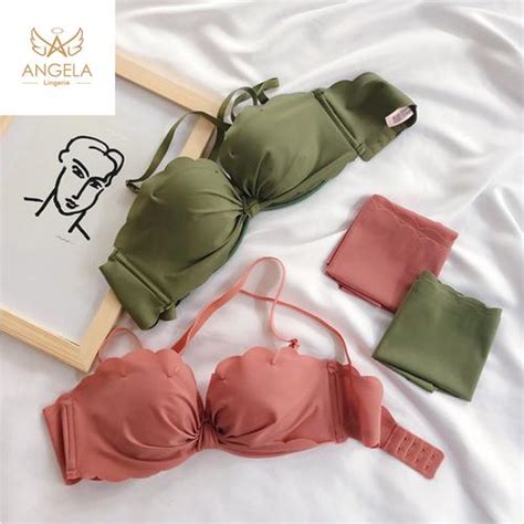Jual Angela Japan Quality Push Up Bra Wanita Seamless Sexy Bikini V