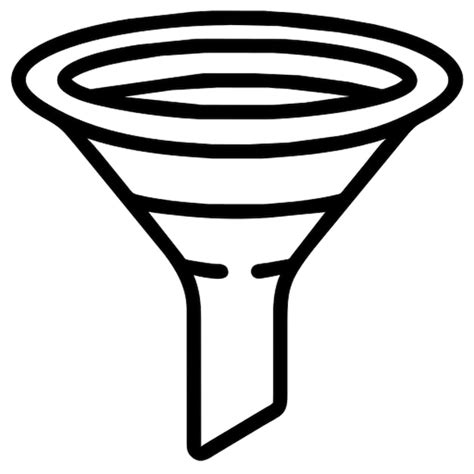 Premium Vector Funnel Icon Outline