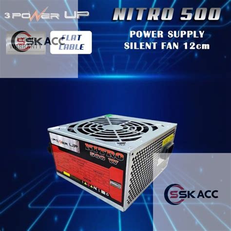 Jual Power Supply 500WATT POWER UP Nitro 225 PSU PC 500 Watt Kabel