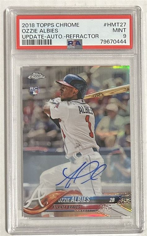 Topps Chrome Update Refractor Hmt Ozzie Albies Rc For