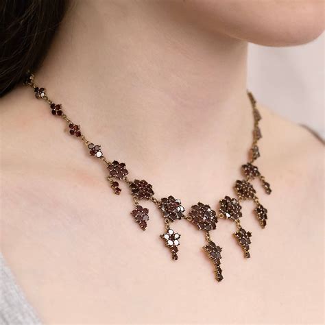 Bohemian Garnet Necklet Circa 1880 Gerard McCabe Antiques