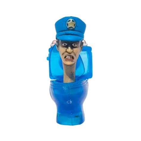 Skibidi Toilet Police Figure Toy Wc Toilet Terror Etsy