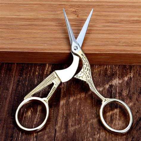 Gold Stork Sewing Scissors Trimming Dressmaking Shears Cross Stitch