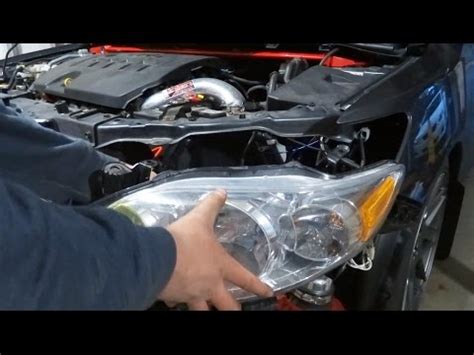 How To Replace Headlight 2009 Toyota Corolla