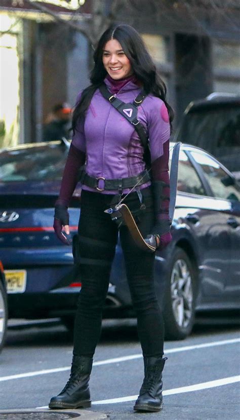 New Hawkeye Set Photos Tease Hailee Steinfelds Kate Bishop In Action