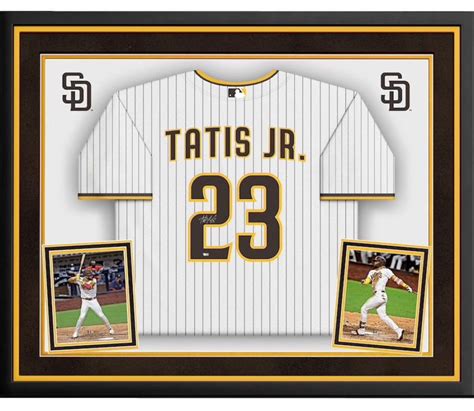 Fernando Tatis Jr Signed 34x44 Custom Framed Jersey Display Fanatics