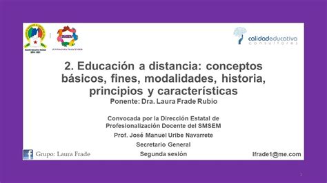 Educación A Distancia Conceptos Básicos Fines Modalidades Historia