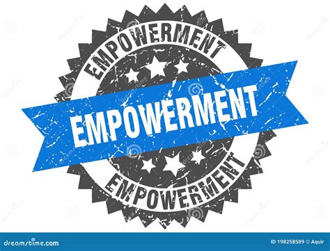 Empowerment Stamp Empowerment Grunge Round Sign Stock Vector