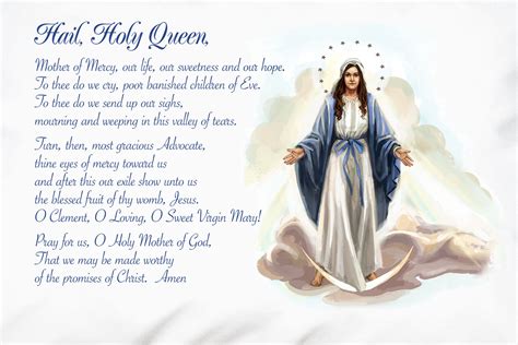 Hail Holy Queen | Rosary Prayers | Prayer Pillowcases