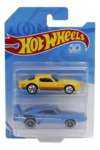 Kit Pacote 2 Carrinhos Miniatura Hot Wheels Original Mattel