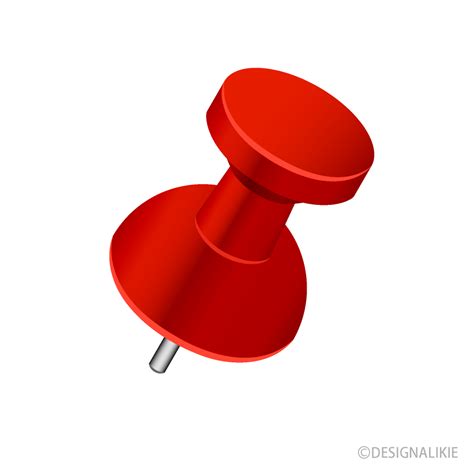 Red Pushpin Clip Art Free Png Image｜illustoon