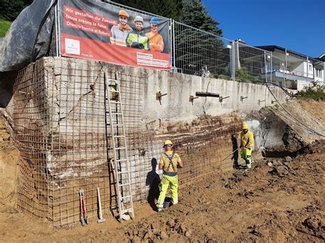 Baugrubenaushub Und Nagelwand Schybiweg Ein Projekt Der Stalder