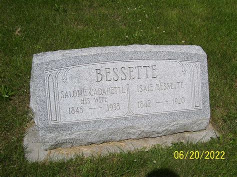 Isa E Xavier Isaac Bessette Find A Grave Memorial