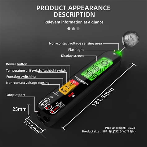 BSIDE S6 Voltage Detector Multimeter Voltage Tester