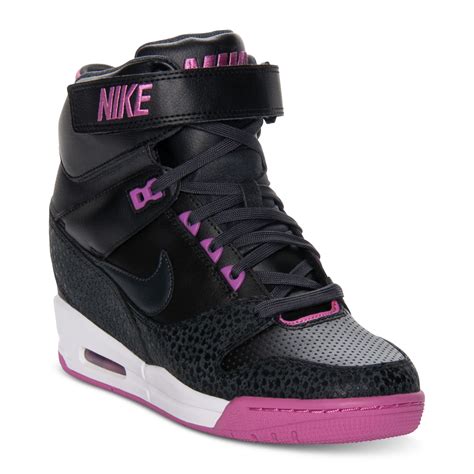 Nike Air Revolution Sky Hi Casual Wedge Sneakers In Black Black Anthracite Lyst