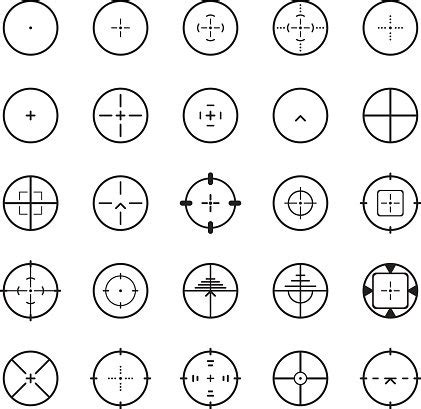 Crosshairs PNG Sniper Crosshairs Transparent Crosshairs Scope