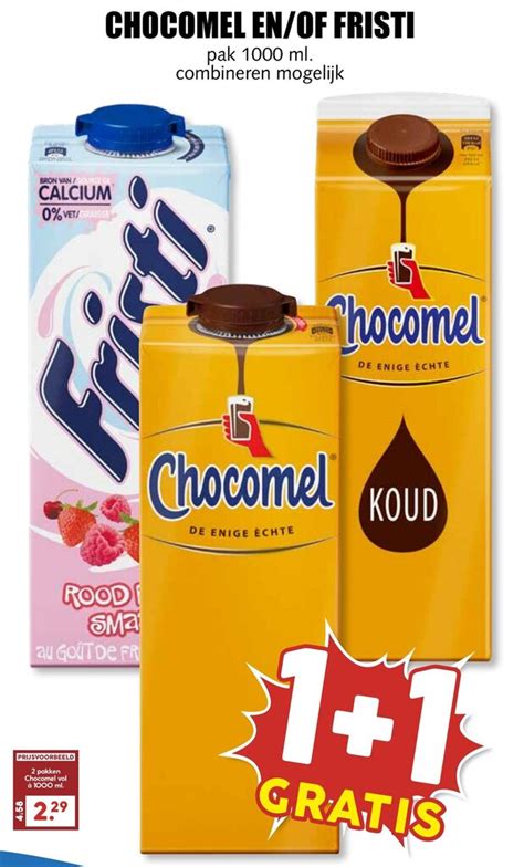 Chocomel En Of Fristi Pak Ml Aanbieding Bij De Boerenschuur