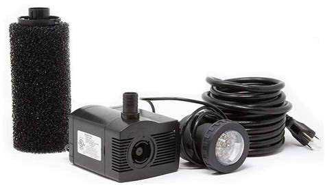 Beckett 458 Gph 40 Watt Pump W Led Light For Fountains Ponds Water