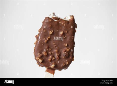 Eaten Ice Cream Bitten Stock Photo Alamy