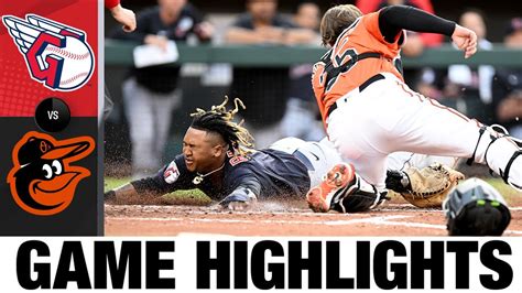 Guardians Vs Orioles Game Highlights Mlb Highlights Youtube