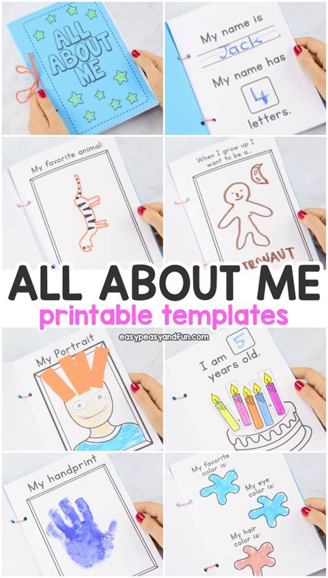 All About Me Printable Book Templates All About Me Preschool Theme All About Me Preschool