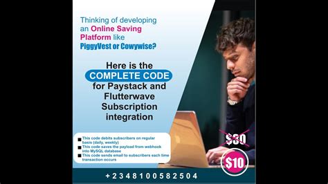 How To Integrate Paystack Flutterwave Subscription Payment Into Your