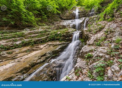 Beautiful Waterfalls And Mountain Rivers In Schoenebach In Vorarlberg