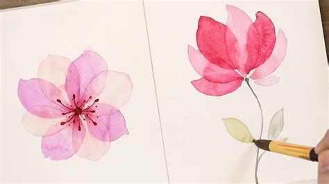 How To Draw Flowers With Watercolor | Best Flower Site