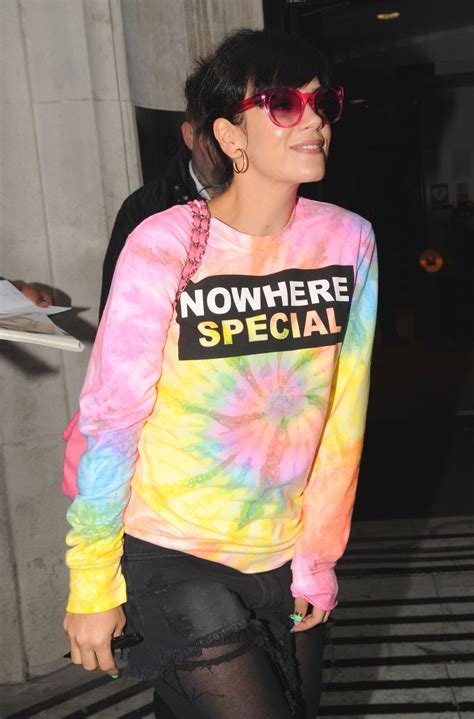 Lily Allen - BBC Radio 2 Studios in London - April 2014 • CelebMafia