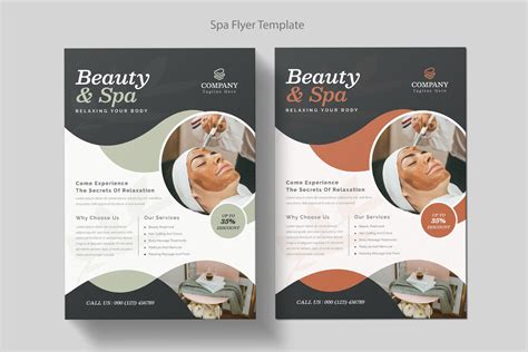 Body Spa And Massage Flyer Template Creative Market