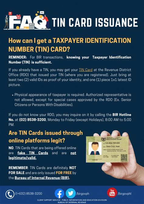 Birgovph On Twitter Frequently Asked Questions On Tin Card Issuance