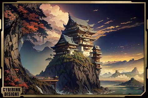 Japanese Castle by CyberInkDesigns on DeviantArt