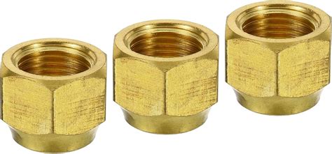 Sourcing Map Brass Flare Nut Flare Female Flared Tube Fitting Nut