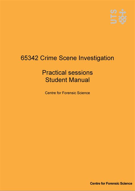 65342 Crime Scene Investigation Lab Manual 65342 Crime Scene