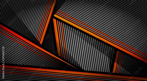 Abstract orange black gray shutter pattern design modern futuristic ...