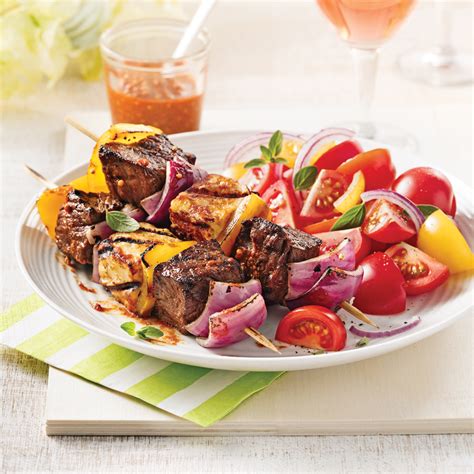 Brochettes de boeuf et fromage à griller 5 ingredients 15 minutes