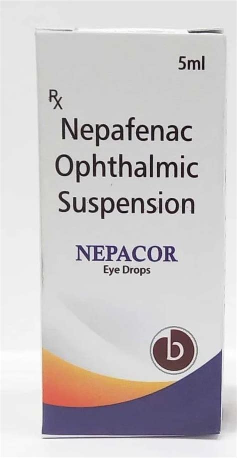 Nepafenac Ophthalmic Suspension Eye Drops 5 Ml At Rs 134bottle In